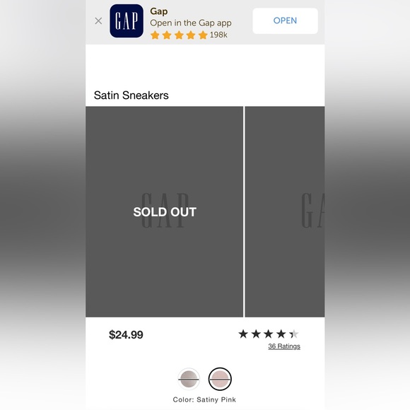 The GAP - Pink Satin Lace Up Fashion Sneakers ladies 9 - Picture 10 of 10